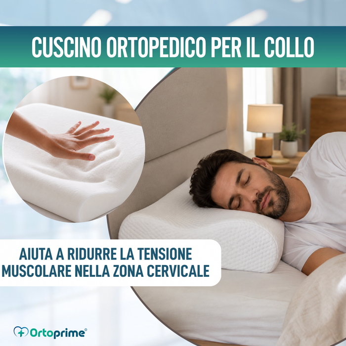 Cuscino Cervicale Ergonomico in Memory Foam | Riposo Ristoratore