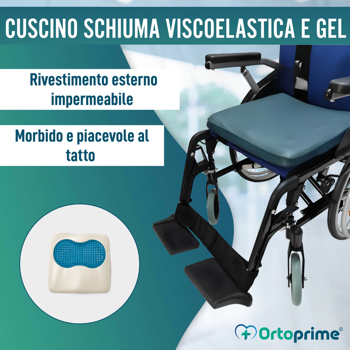 Cuscino Antidecubito Visco Gel per Sedia a Rotelle 85 kg/m3