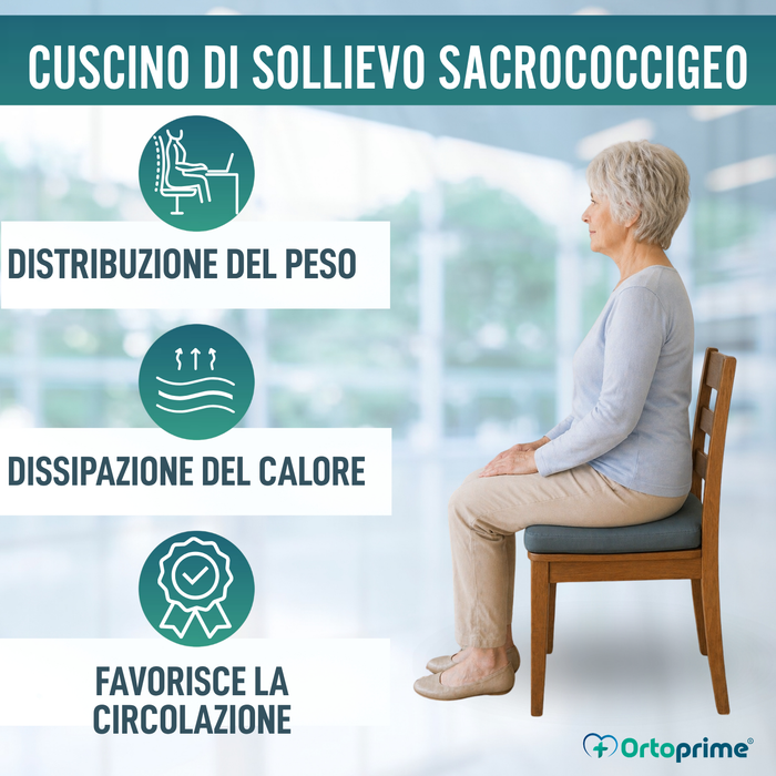 Cuscino Antidecubito Visco Gel per Sedia a Rotelle 85 kg/m3