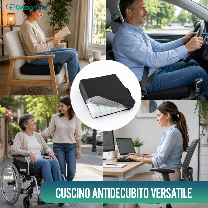 Cuscino Antidecubito Scanalato Anatomico