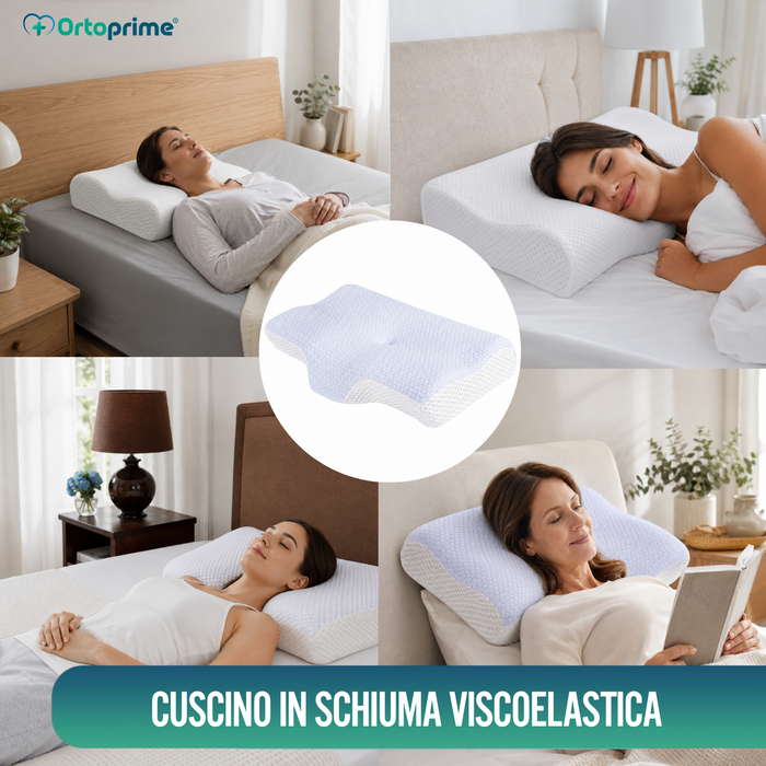Cuscino Cervicale Ergonomico in Memory Foam | Riposo Ristoratore