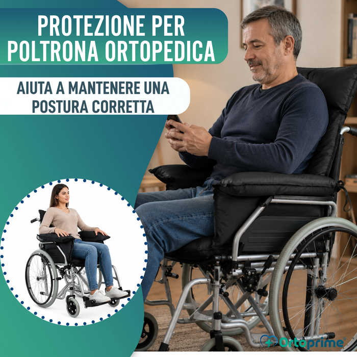 Protettore Antidecubito Cuscino per Sedia a Rotelle e Poltrona Relax