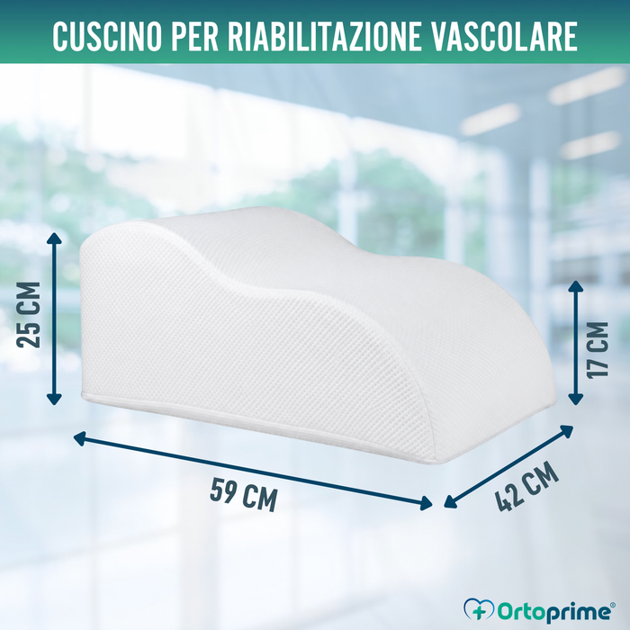 Cuscino per Gambe in Memory Foam | Cuscino Vascolare Effetto Memoria