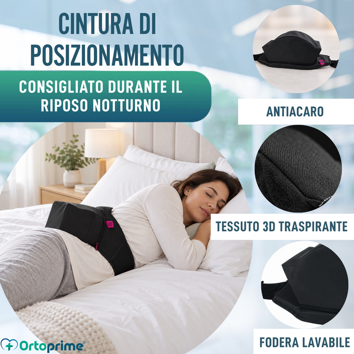 Cintura con Cuscino Posizionatore Laterale | Apnea del Sonno
