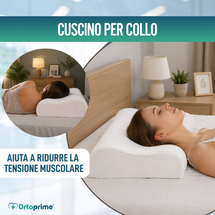 Cuscino Cervicale in Memory Foam | Supporto Efficace