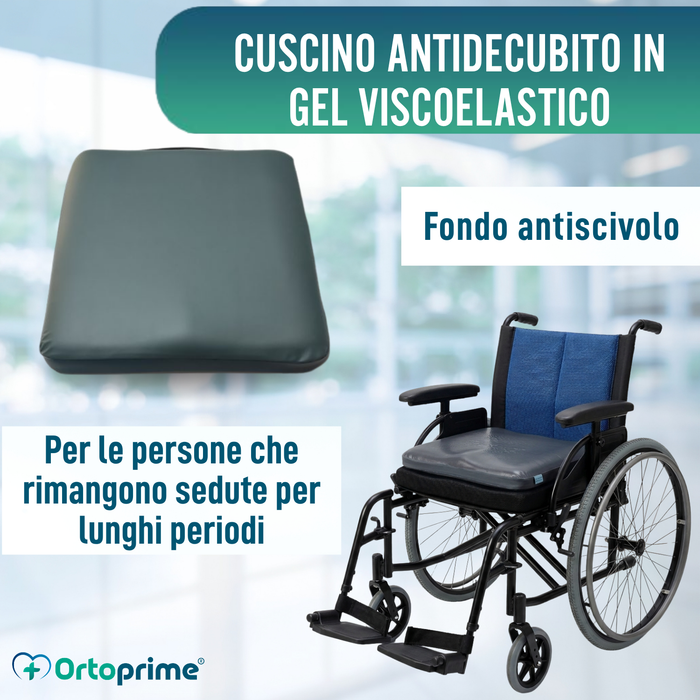 Cuscino Antidecubito Visco Gel Quadrato 85 kg/m3 | Impermeabile
