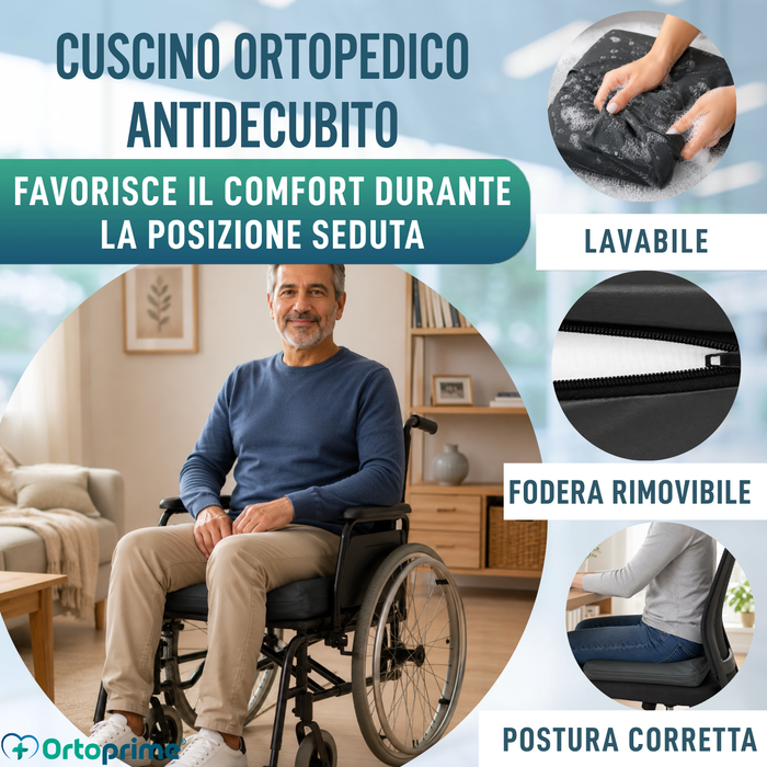Cuscino Antidecubito Viscoelastico 80kg/m3