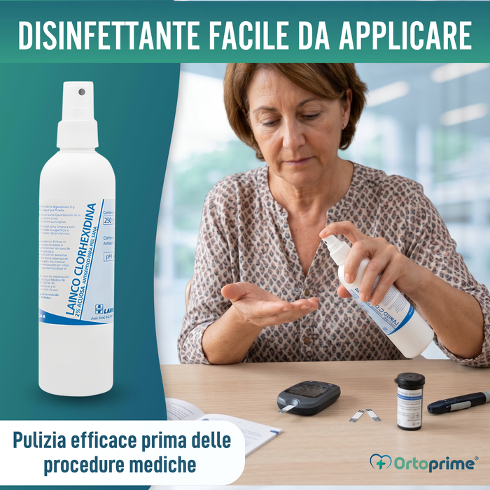 Spray Antisettico Clorexidina 2% | Soluzione Acquosa 250 ml