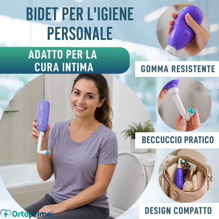Bidet Portatile per Igiene Intima da Viaggio Unisex | 400 ml