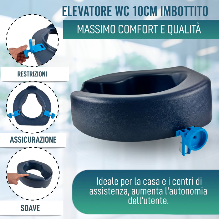 Elevatore WC 10 cm Morbido | Alzatore WC Adulti