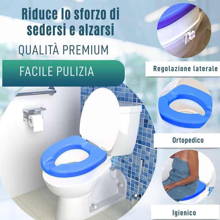 Elevatore WC Adulti 10cm Imbottito | Alzatore WC Universale