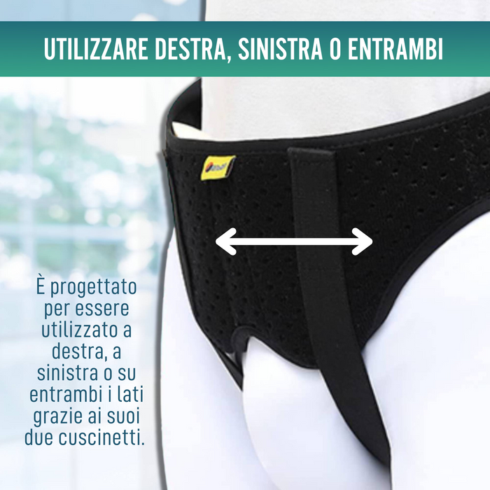 Fascia Ernia Inguinale con Cuscinetti Imbottiti | Unisex