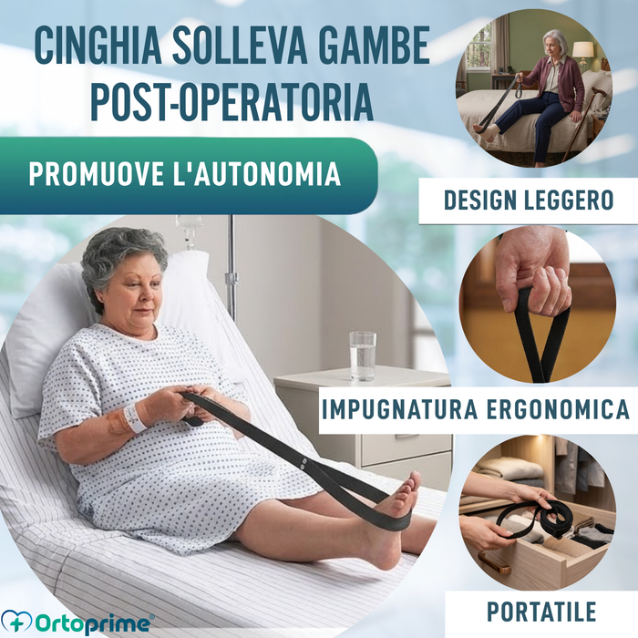 Cinghia Solleva Gambe con Anello Rigido per Mobilità