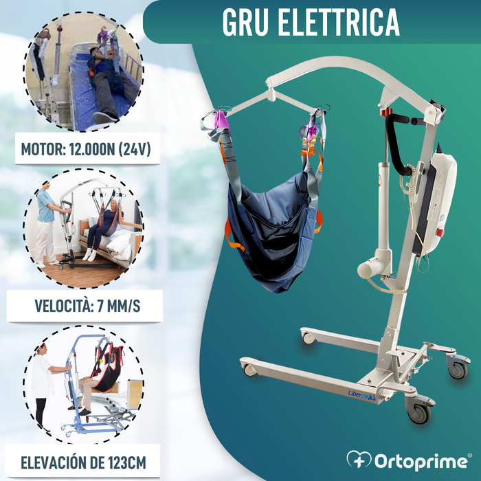 Gru Ortopedica con Imbracatura e Supporto Testa