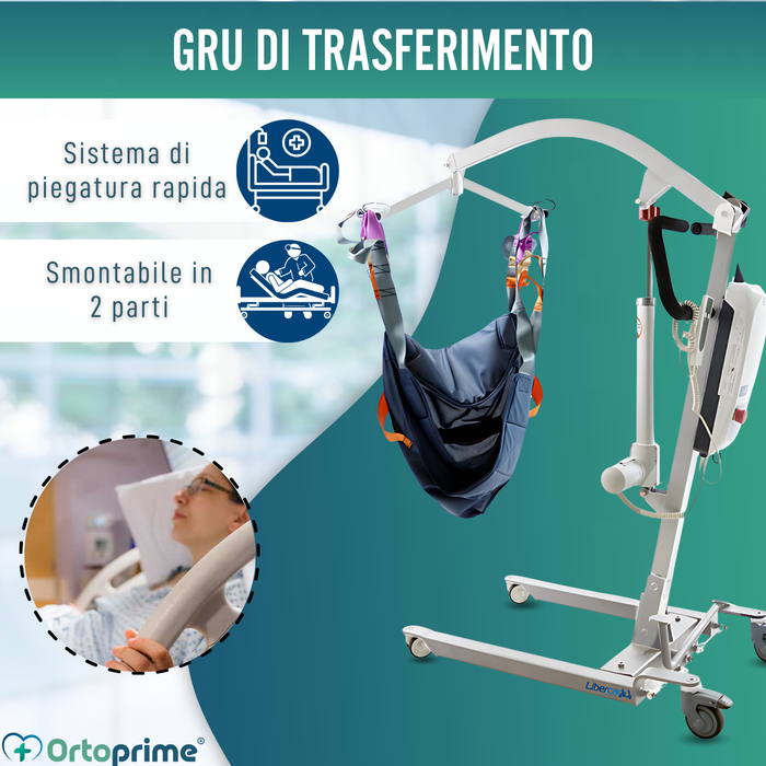 Gru Ortopedica con Imbracatura e Supporto Testa