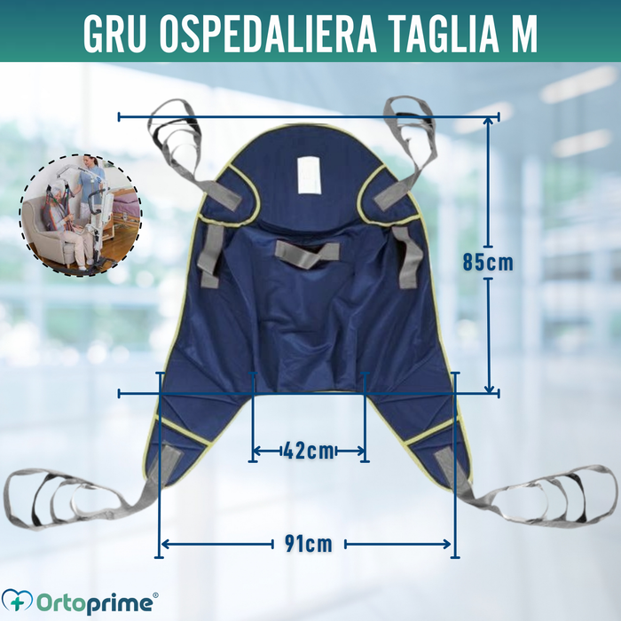 Gru per Sollevare Pazienti Alta Qualità | Imbracatura Inclusa