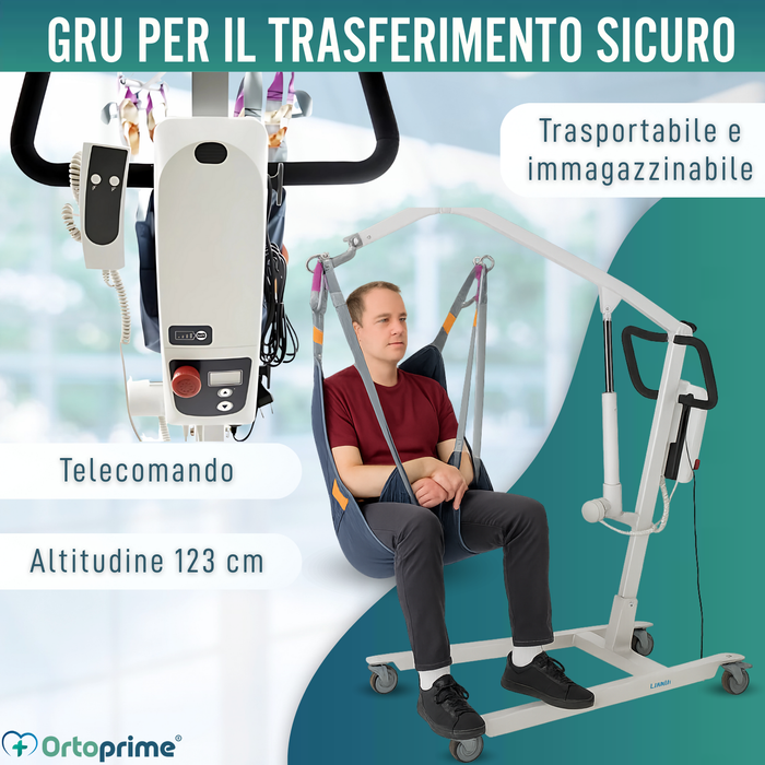 Gru Ortopedica con Imbracatura e Supporto Testa