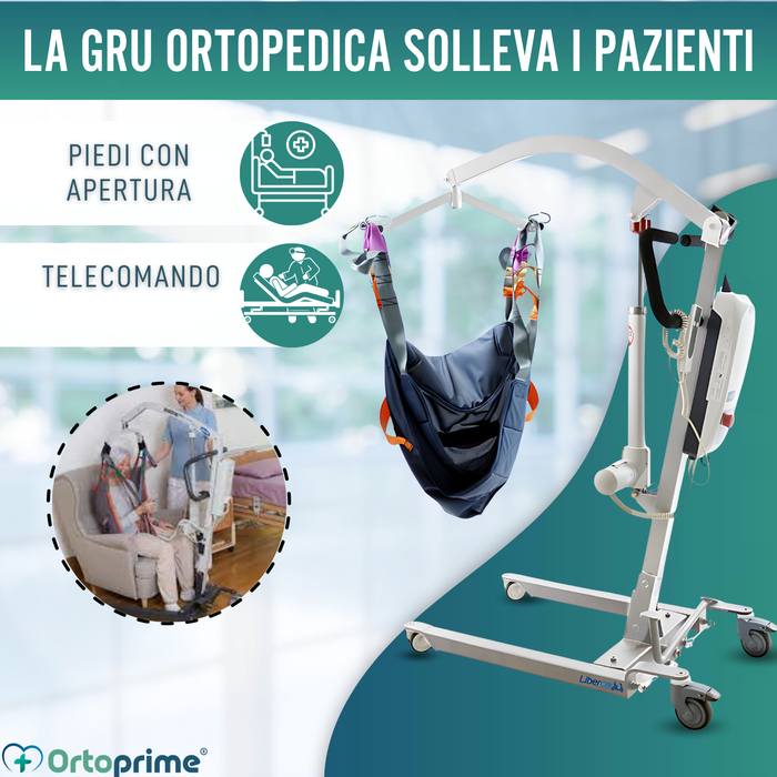 Gru per Sollevare Pazienti Alta Qualità | Imbracatura Inclusa