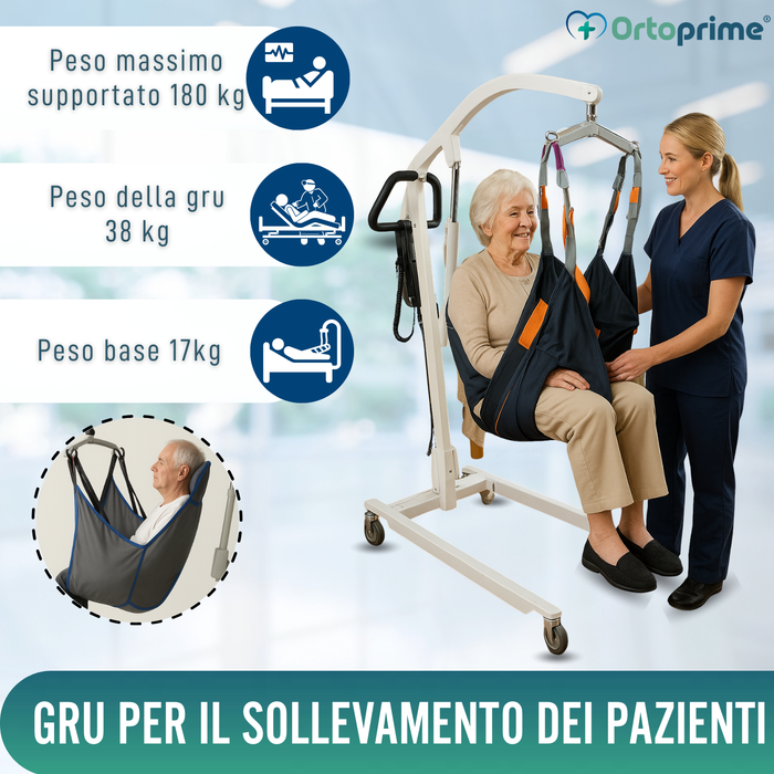 Gru Ortopedica con Imbracatura e Supporto Testa