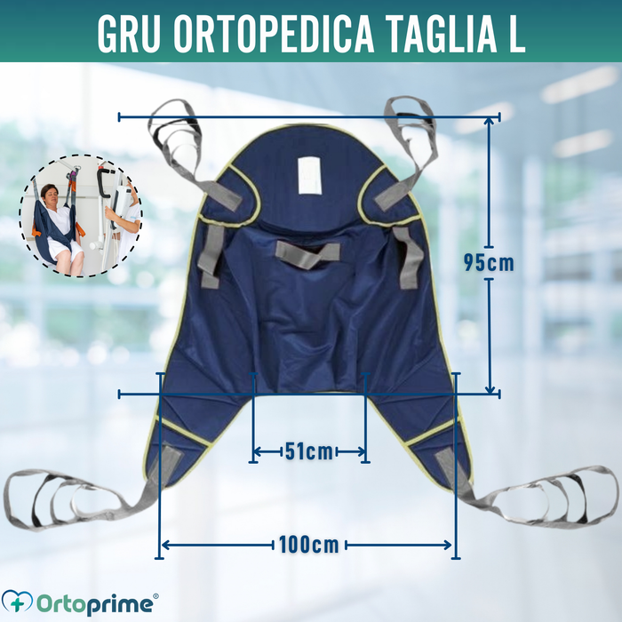 Gru per Sollevare Pazienti Alta Qualità | Imbracatura Inclusa