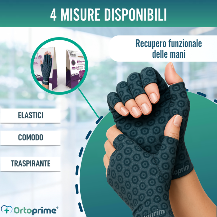 Guanti Terapeutici per Artrosi | Tessuto Tecnico Elastico