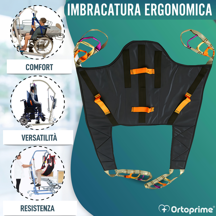 Imbracatura Ortopedica con Supporto per Gru a Trasferimento
