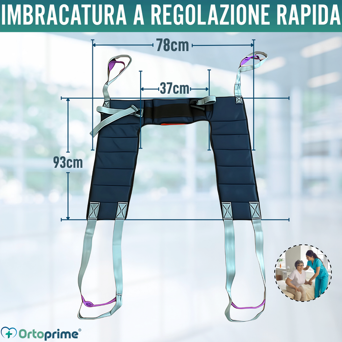 Imbracatura Ergonomica per Grua con Regolazione Rapida
