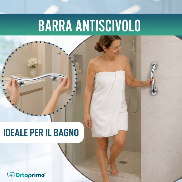 Barra di Sostegno per Bagno in Acciaio Inox | 35 cm