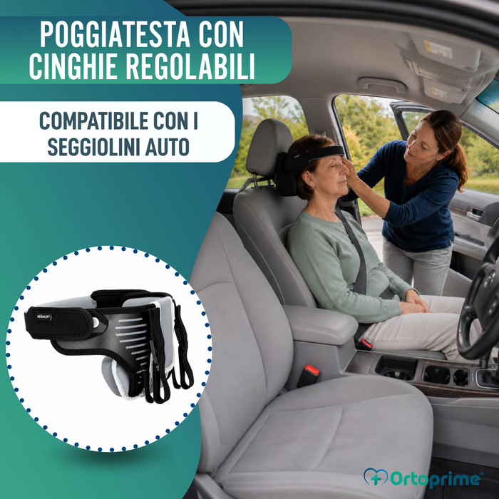 Poggiatesta Regolabile per Sedia a Rotelle | 2 Modelli