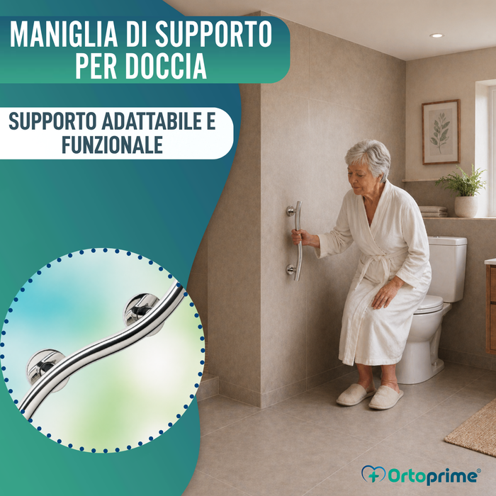 Barra di Sostegno per Bagno in Acciaio Inox | 35 cm