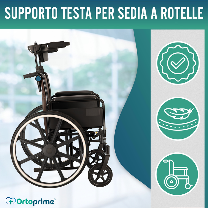 Poggiatesta Regolabile per Sedia a Rotelle | 2 Modelli