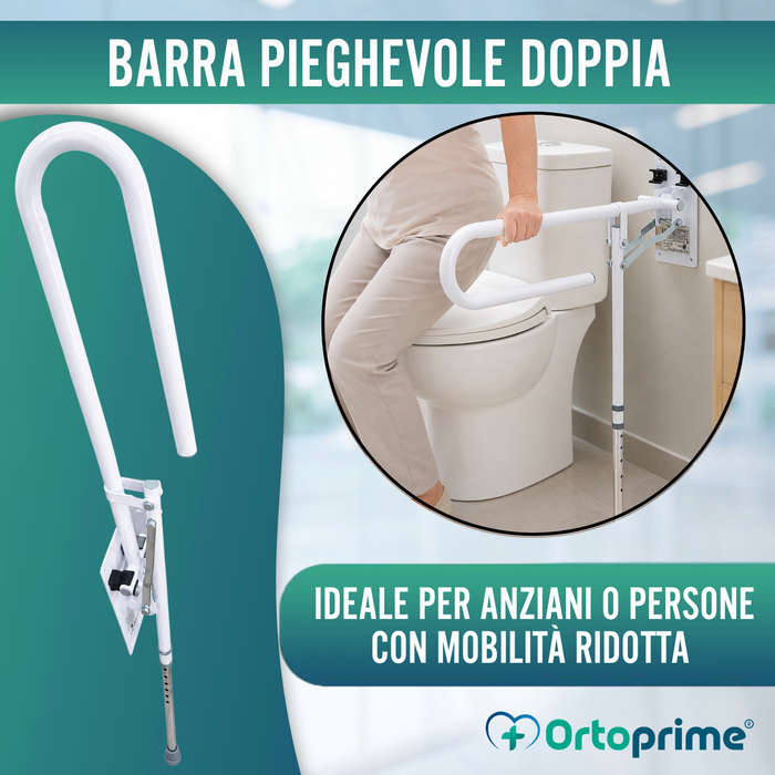 Barra Asidero da Bagno Pieghevole con Pata | Bagno Adattato