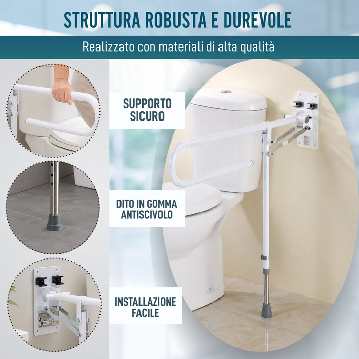 Barra Asidero da Bagno Pieghevole con Pata | Bagno Adattato