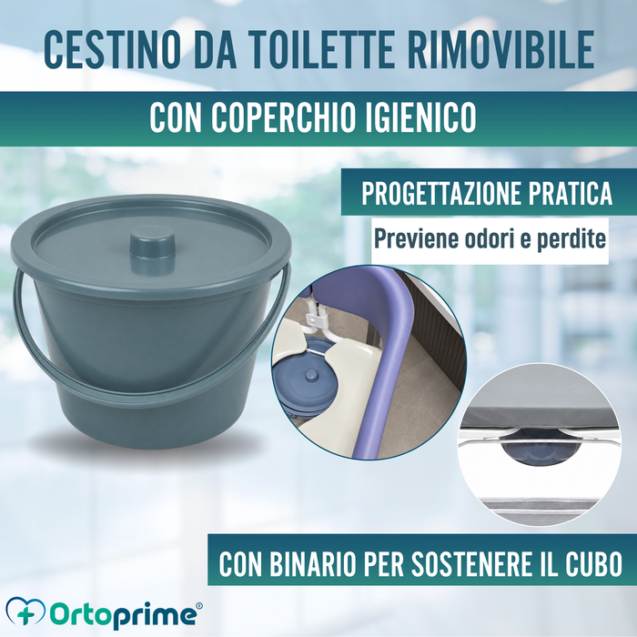Sedia da Trasferimento 3 in 1 | Sedia WC Regolabile