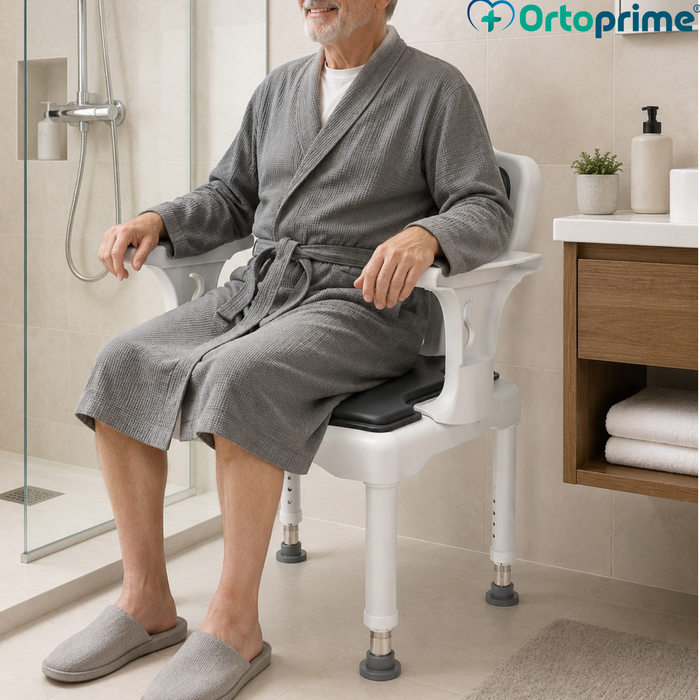 Sedia Doccia 3 in 1 a U | Sgabello Bagno Antiscivolo