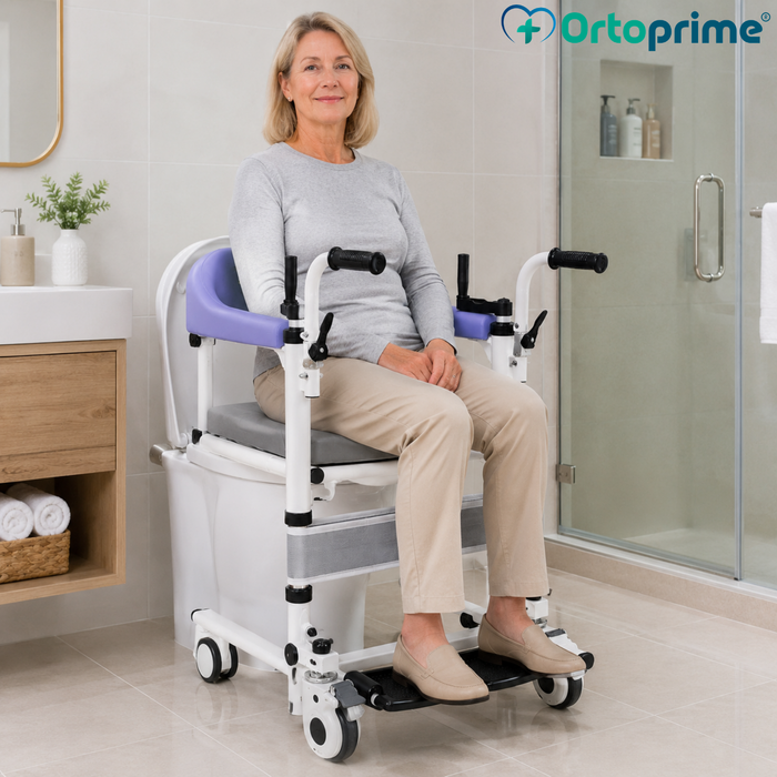 Sedia da Trasferimento 3 in 1 | Sedia WC Regolabile