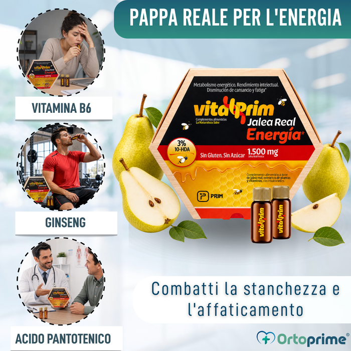 VitaPrim Energía Gelatina Reale | Combatti Stanchezza e Affaticamento