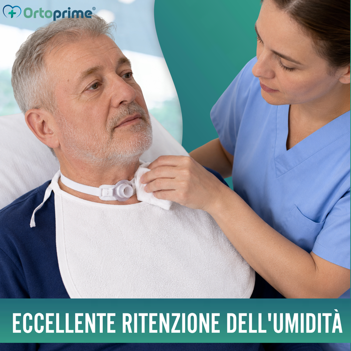 Bavaglio Igienico Speciale per Tracheotomia | Confezione da 10 Unità