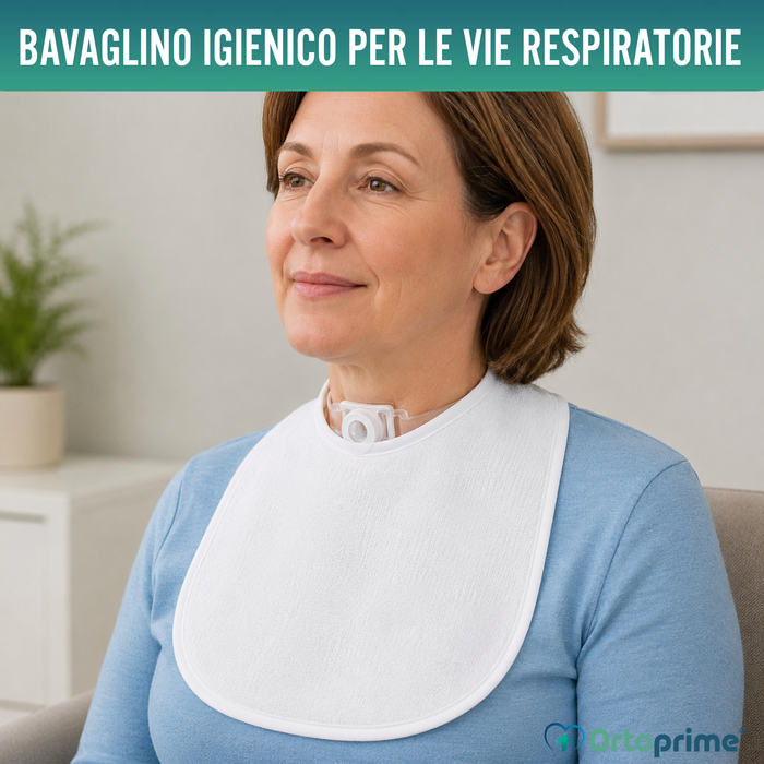 Bavaglio Igienico Speciale per Tracheotomia | Confezione da 10 Unità