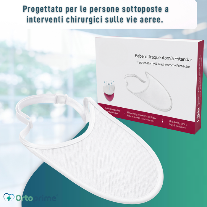 Bavaglio Igienico Speciale per Tracheotomia | Confezione da 10 Unità