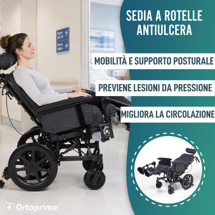 Sedie a Rotelle Basculante di Posizionamento | Anti Ulcere