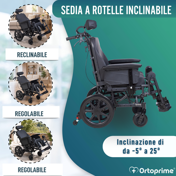 Sedie a Rotelle Basculante di Posizionamento | Anti Ulcere