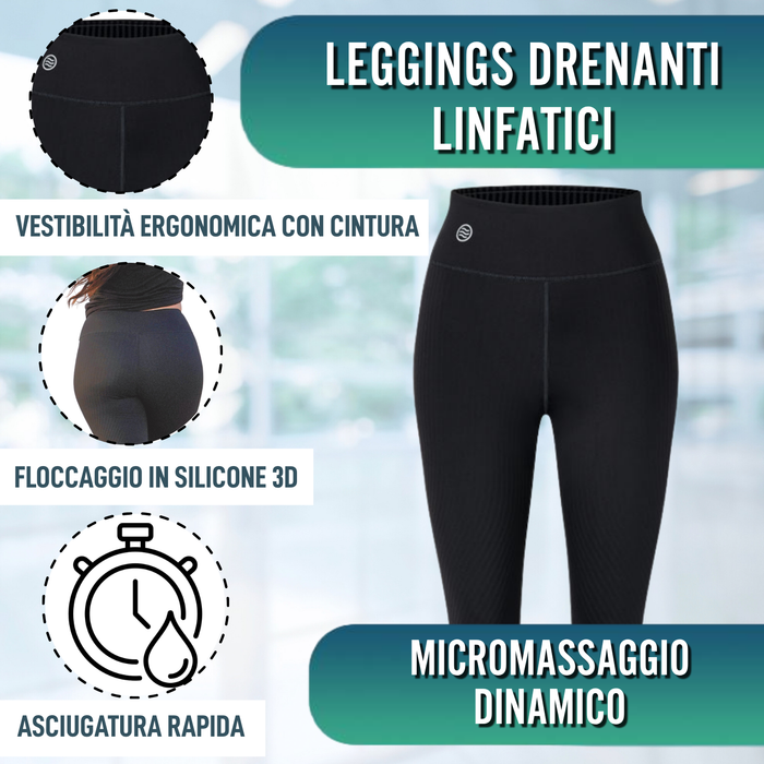Leggings Move One di Compressione | Calze Drenaggio Linfatico