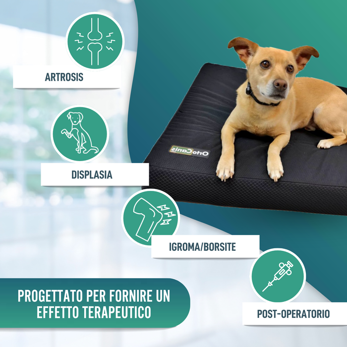 Materasso Visco per Cani con Fodera Impermeabile| 4 Misure