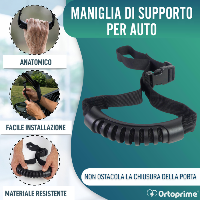 Cinghia per Uscire dall’Auto con Manico Ergonomico