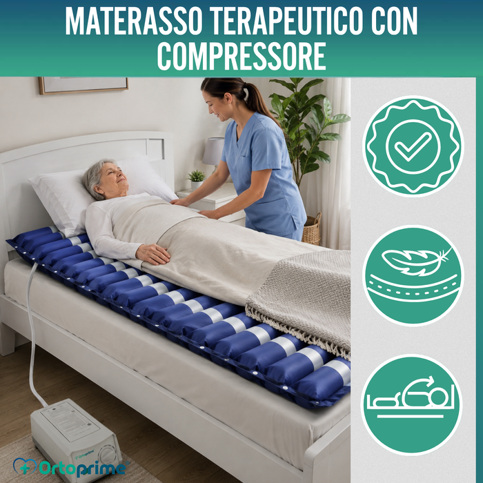 Materasso Antidecubito ad Aria con Compressore Silence per Letto