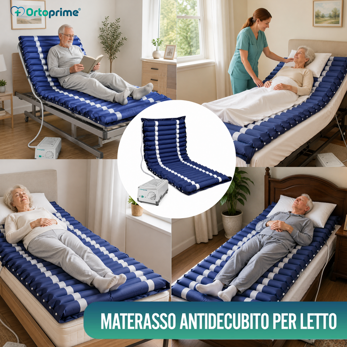 Materasso Antidecubito ad Aria con Compressore Silence per Letto