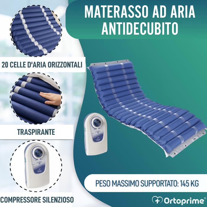 Materasso Antidecubito a Cellule Intercambiabili Compressore