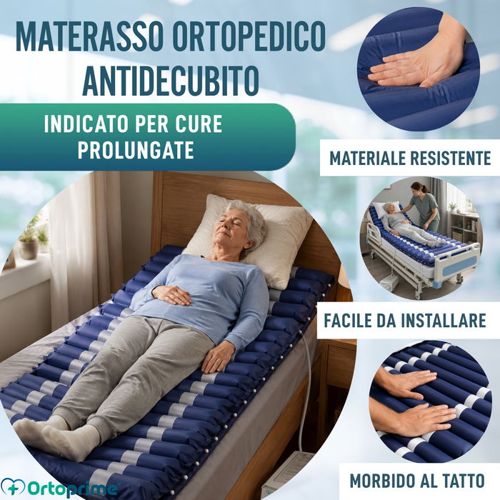 Materasso Antidecubito ad Aria con Compressore Silence per Letto