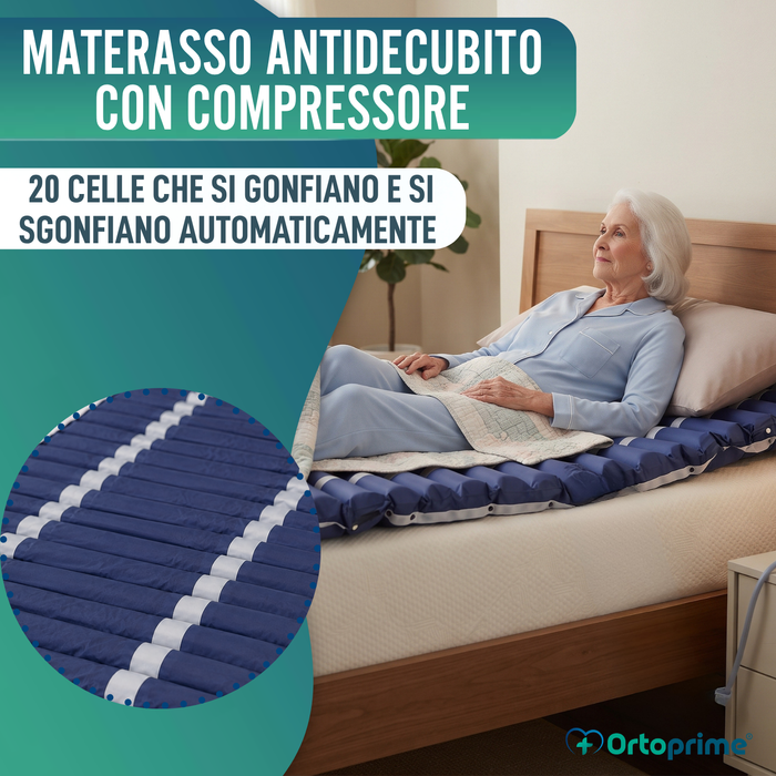 Materasso Antidecubito a Cellule Intercambiabili Compressore